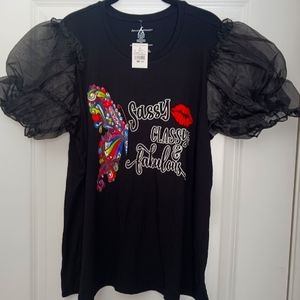 Ahley Stewart Puff Sleeve Top